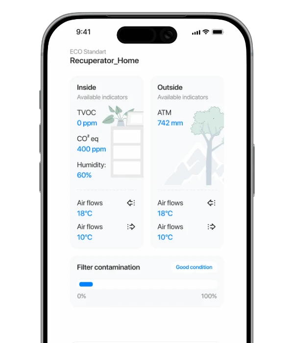 PRANA-App: Live-Werte für Luftfeuchtigkeit, CO₂ und Temperatur