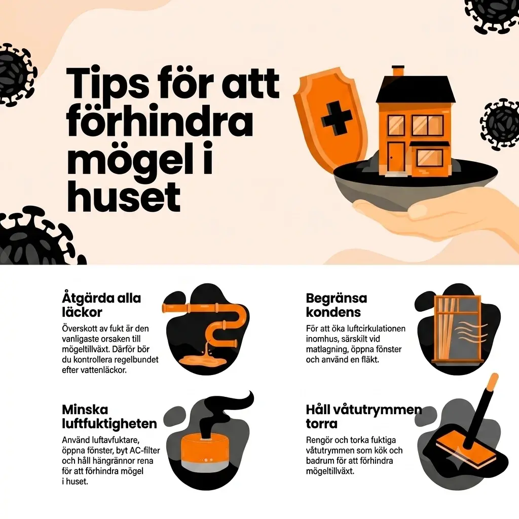 Tips för att förhindra mögel och fukt i hemmet